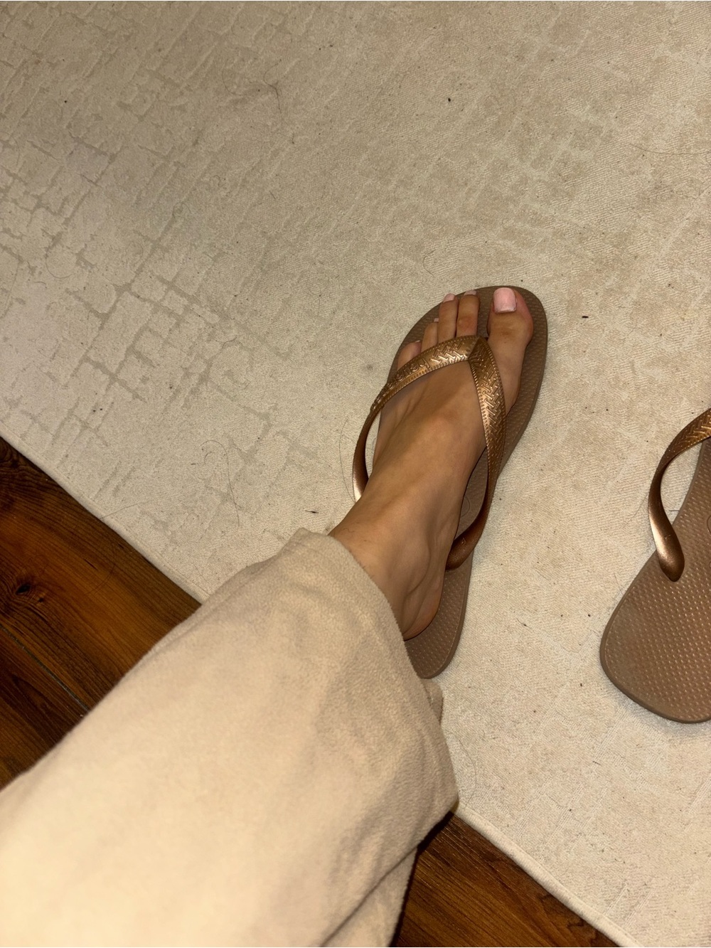 Havianas Metallic Brown Flip Flop Sandals - Casual Beach Slides